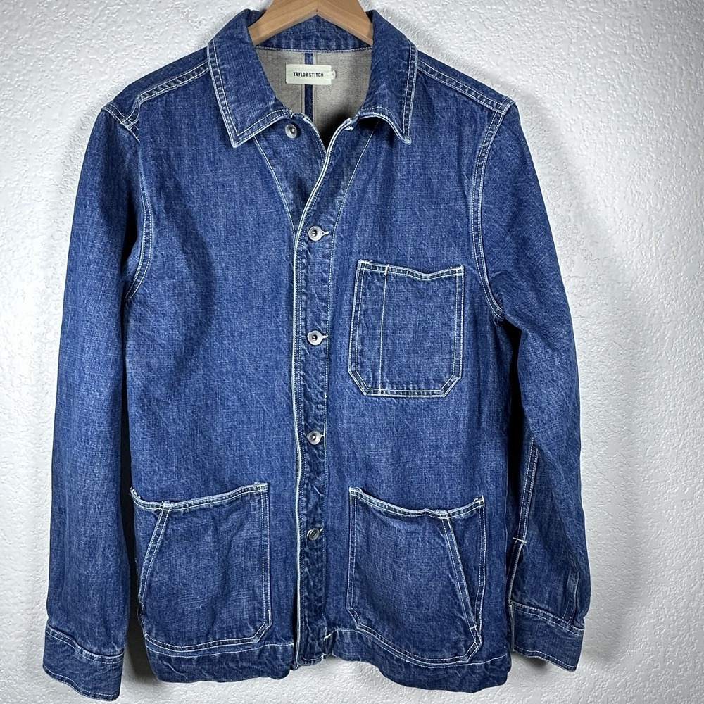 Taylor Stitch Ojai Jacket Selvedge Denim Jean Chore Medium Wash 40